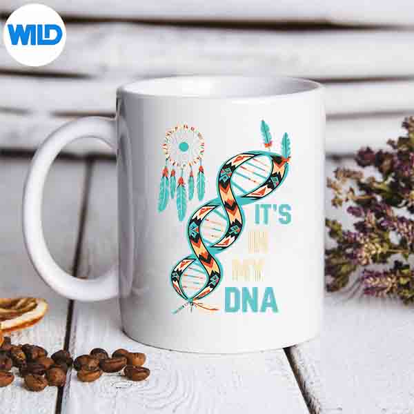 ItsInMyDnaTribalHeaddressNativeHeritagemug