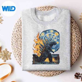 KaijuStarryNightJapaneseArtAnimeVanGoghsweater
