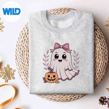 Lace Ghost Halloween Coquette Bow Pumpkin Vintage Girl Cut File 4 LaceGhostHalloweenCoquetteBowPumpkinVintageGirlsweater