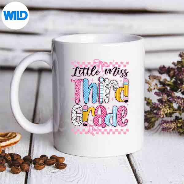 Little Miss 3rd Grade Back To School Girls Coquette Bow Silhouette SVG PNG Cut File 6 LittleMiss3rdGradeBackToSchoolGirlsCoquetteBowmug
