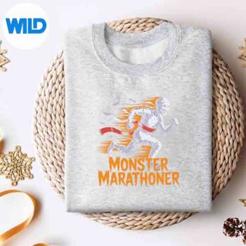 MonsterMarathonerHalloweenMummyRunnerFunnysweater 1