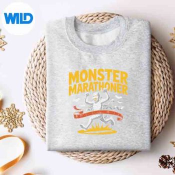 MonsterMarathonerHalloweenMummyRunnerFunnysweater