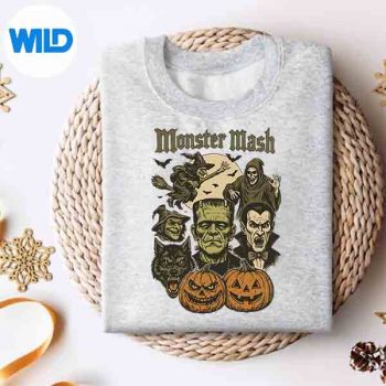 Monster Mash Retro Halloween Monster Spooky Cut File 4 MonsterMashRetroHalloweenMonsterSpookysweater