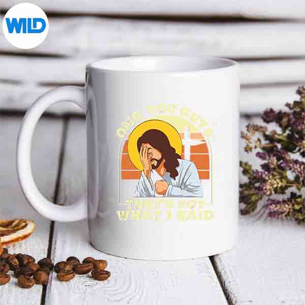 OmgYouGuysThatsNotWhatISaidJesusChristianmug