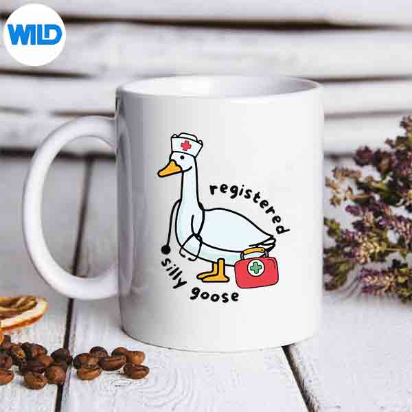 Registered Silly Goose Nurse Stethoscope Nursing Adult Design for Cricut 6 RegisteredSillyGooseNurseStethoscopeNursingAdultmug