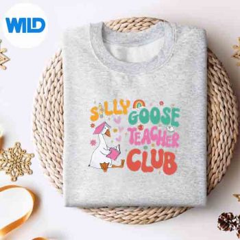 Silly Goose Teacher Club Animal Lover Teacher SVG PNG Digital Design 4 SillyGooseTeacherClubAnimalLoverTeachersweater 1