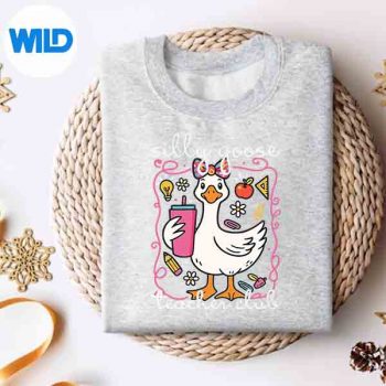Silly Goose Teacher Club Animal Lover Teacher Vector Design 4 SillyGooseTeacherClubAnimalLoverTeachersweater