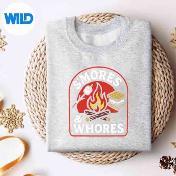 SmoresAndWhoresMarshmallowsCampfireCampingsweater