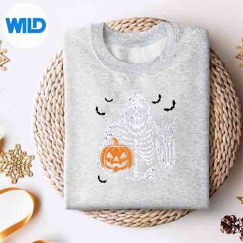 SpookyBigfootJackOLanternSkeletonHalloweensweater