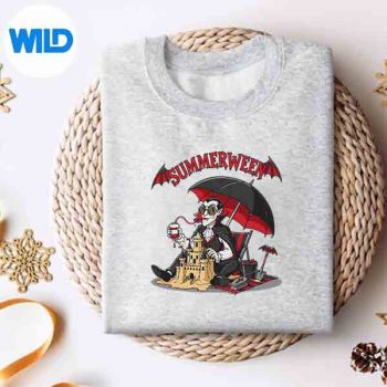 SummerweenVampireBeachDraculaSandcastleGothicHalloweensweater