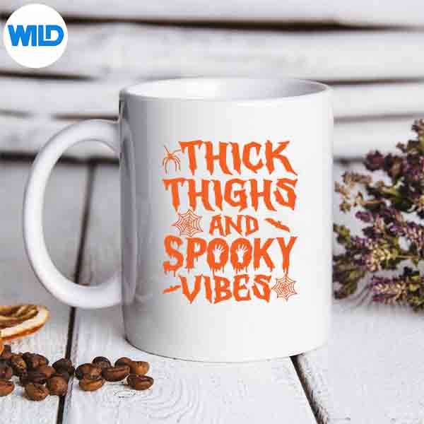 Thick Thighs And Spooky Vibes Halloween Girls On Back Design for Cricut 7 ThickThighsAndSpookyVibesHalloweenGirlsOnBackmug