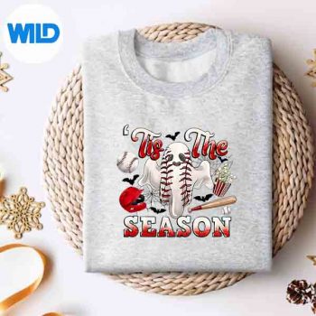 TisTheSeasonBooGhostBaseballLoverHappyHalloweensweater