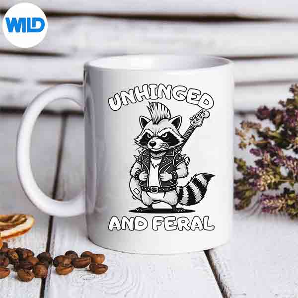 UnhingedAndFeralRaccoonRetromug