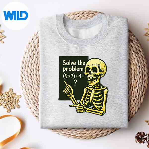 Alternative view of 67 Halloween Math Six Seven Meme Brainrot Skeleton SVG PNG Digital Download