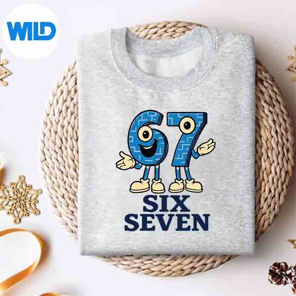 Alternative view of 67 Six Seven 67 Italian Brainrot Gaming Meme SVG PNG Digital Download