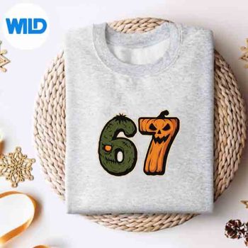 67 Zombie Pumpkin Six Seven Halloween Meme Silhouette SVG PNG Cut File 4 67ZombiePumpkinSixSevenHalloweenMemesweater