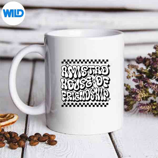 AmistadHouseOfFriendshipRedRetroSocialAmistadmug
