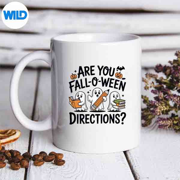 Are You Fall O Ween Directions Halloween Teacher Ghosts SVG PNG Digital Design