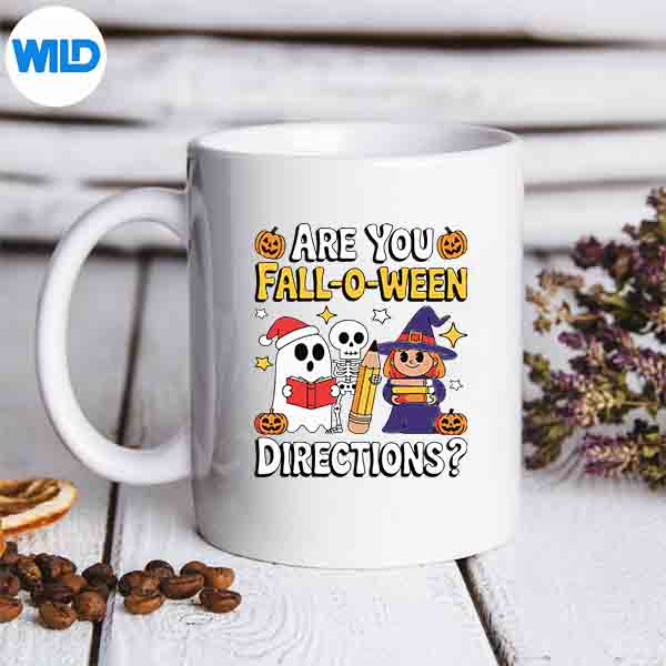 AreYouFallOWeenDirectionsHalloweenTeacherJokemug