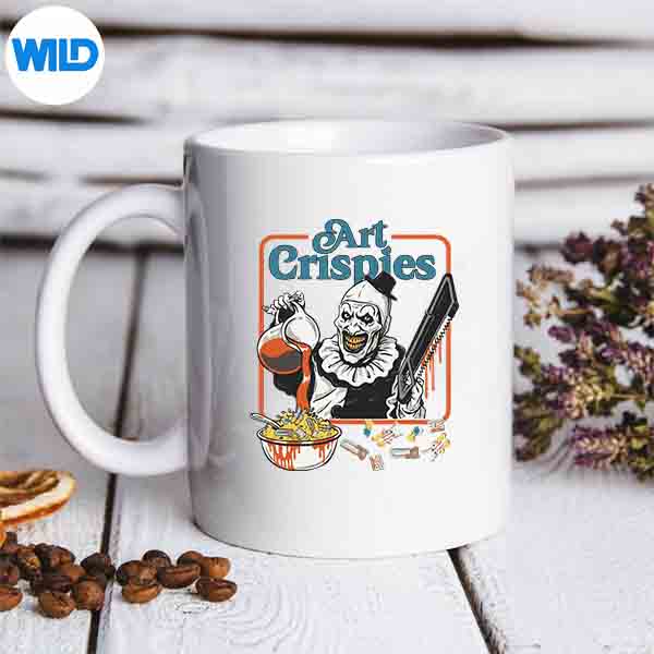 ArtCrispiesHorrorCreepyCircusScaryClownHalloweenmug