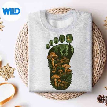 BigfootFootPrintForestNatureMushroomSasquatchCryptidsweater