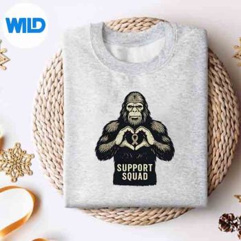 BigfootPinkRibbonBreastCancerAwarenessSupportSquadCutesweater