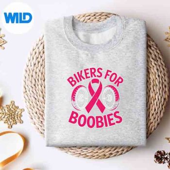 Bikers For Boobs Against Breast Cancer Awareness Motorcycle Cute SVG PNG Cut File 4 BikersForBoobsAgainstBreastCancerAwarenessMotorcycleCutesweater