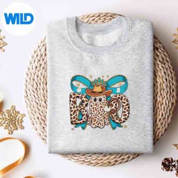 Boo Leopard Ghost Western Halloween SVG Cut File 4 BooLeopardGhostWesternHalloweensweater