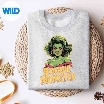BoogieMomsterRetroGlamHalloweenMonsterLadyLooksweater
