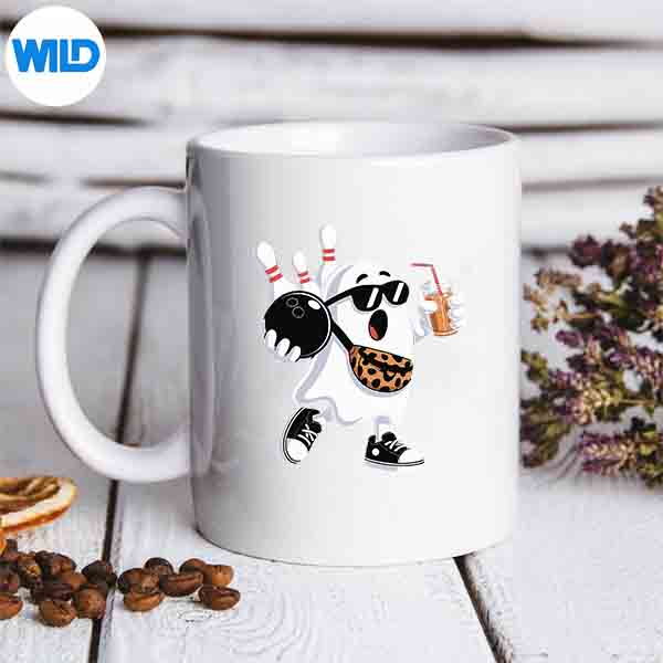 Bowling Ghost Drinking Coffee Halloween SVG Cut File 7 BowlingGhostDrinkingCoffeeHalloweenmug