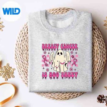 BreastCancerIsBooSheetHalloweenBreastCancerAwarenesssweater 1