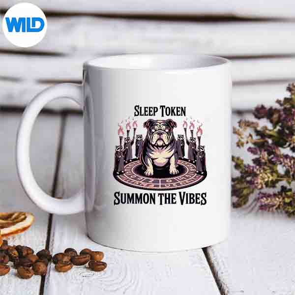 BulldogSummoningRitualSleepTokenAestheticWithRaccoonmug