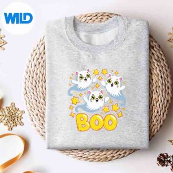 Cat Ghost Boo Cute Kitty Cats Lover Halloween SVG PNG 4 CatGhostBooCuteKittyCatsLoverHalloweensweater