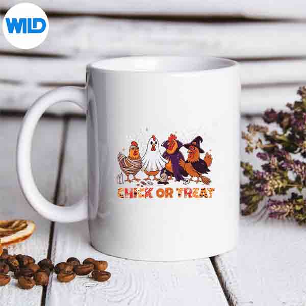 Chick Or Treat Halloween Witch Boo Spooky Chicken Costumes Silhouette SVG PNG Cut File 6 ChickOrTreatHalloweenWitchBooSpookyChickenCostumesmug