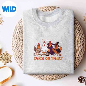 Chick Or Treat Halloween Witch Boo Spooky Chicken Costumes Silhouette SVG PNG Cut File 4 ChickOrTreatHalloweenWitchBooSpookyChickenCostumessweater