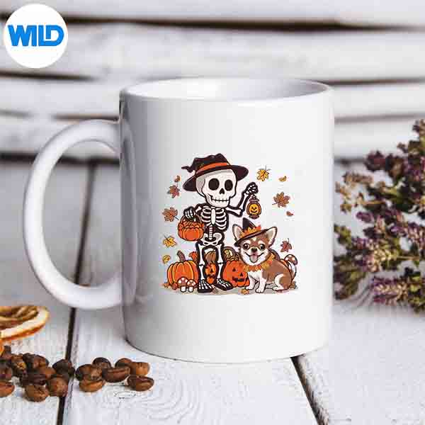 ChihuahuaSkeletonSpookyDogLoverHalloweenmug