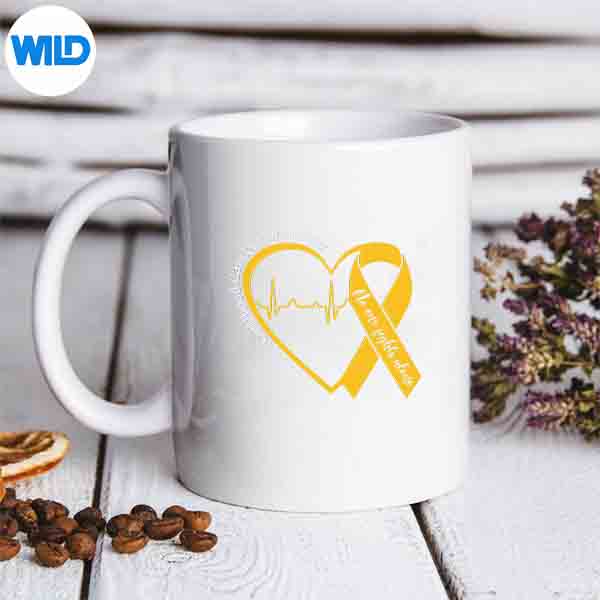 Childhood Cancer Awareness Gold Heart Ribbon Silhouette SVG PNG Cut File 6 ChildhoodCancerAwarenessGoldHeartRibbonmug