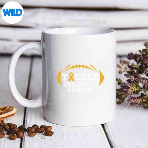 Childhood Tackle Football Childhood Cancer Awareness PNG SVG for Cricut 6 ChildhoodTackleFootballChildhoodCancerAwarenessmug