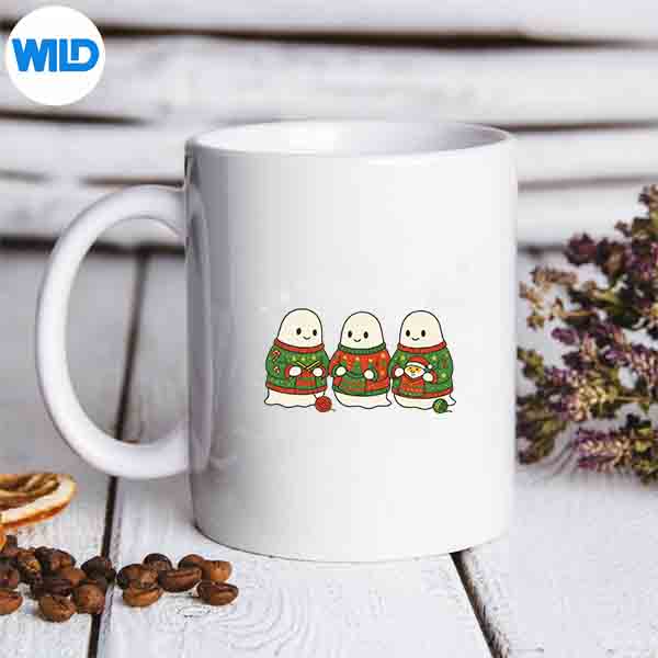 ChristmasGhostsUglyXmasCrochetingKnitVintagemug