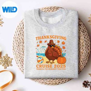 CruiseSquad2025ThanksgivingAutumnCruiseShipAsTurkeysweater