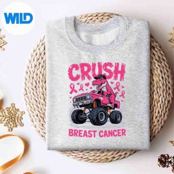 Crush Breast Cancer Awareness Pink Monster Truck Cut File 4 CrushBreastCancerAwarenessPinkMonsterTrucksweater