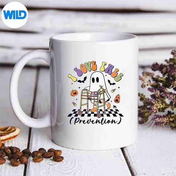 CuteILoveFallPreventionPhysicalTherapyGhostHalloweenmug