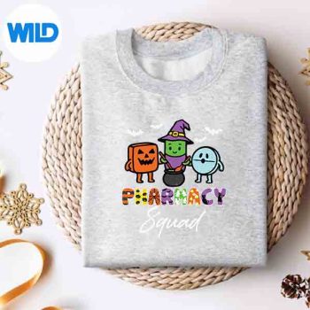 CutePharmacySquadPillsWitchHalloweenCostumePharmacistsweater