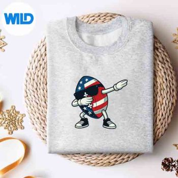 DabbingFootballDancingAmericanFootballUsFlagsweater