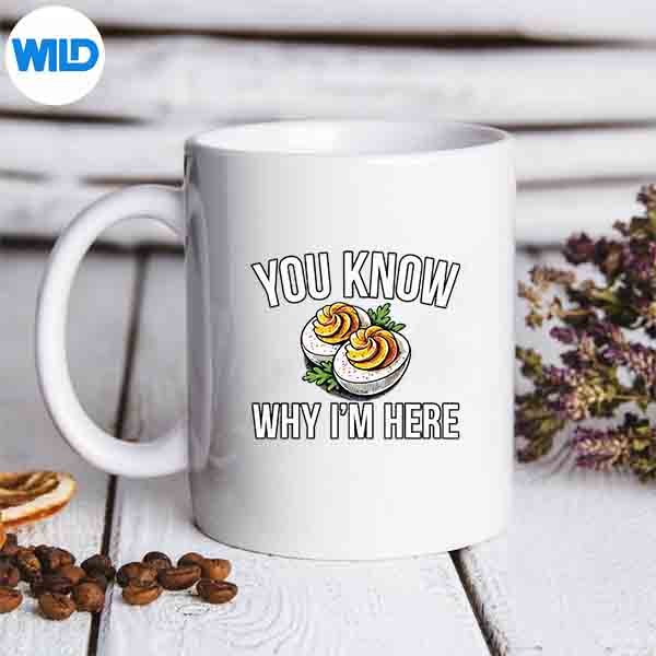 DeviledEggYouKnowWhyImHereThanksgivingmug