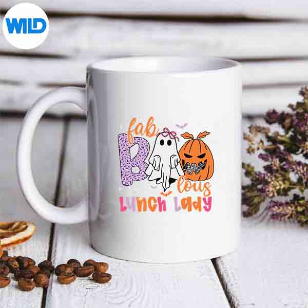 FaboolousLunchLadyScaryGhostHalloweenCostumemug