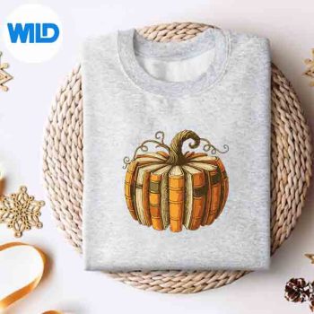 FallBookPumpkinRetroReadingHalloweenTeachersweater