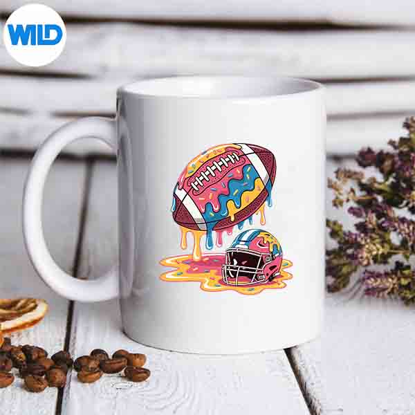 FootballDripYouthIceCreamDrippingSprinklesmug