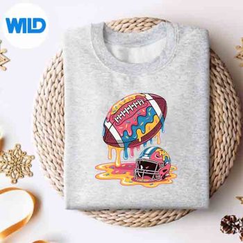 Football Drip Youth Ice Cream Dripping Sprinkles Design for Cricut 4 FootballDripYouthIceCreamDrippingSprinklessweater