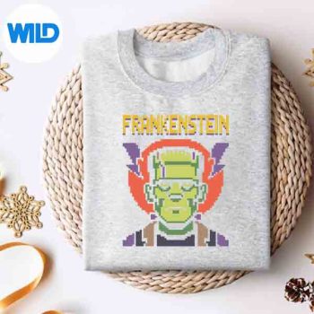 FrankensteinVintagePixelMonsterArcadesweater
